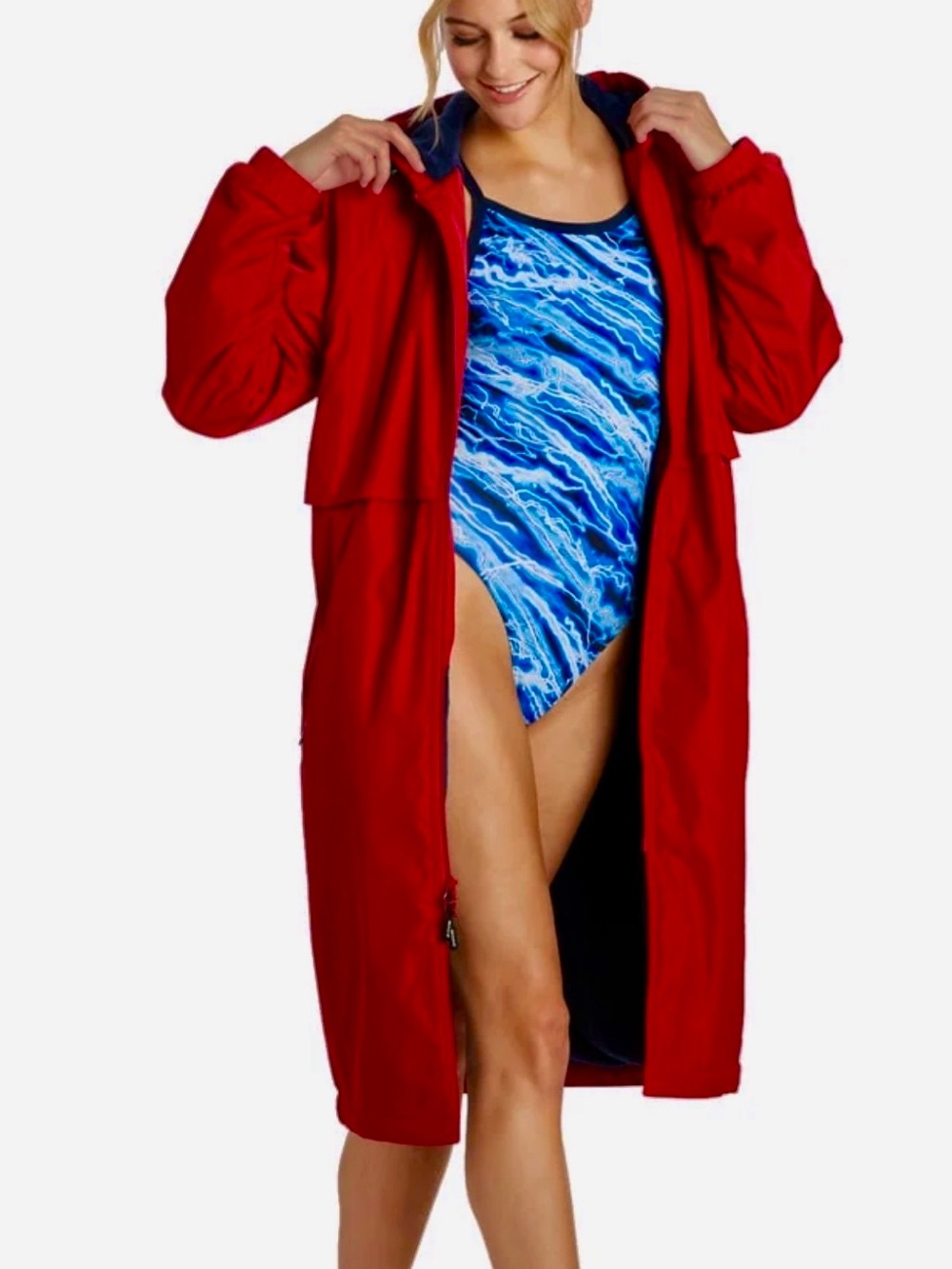 Sporti Unisex Comfort Fleece-lined Swim Parka